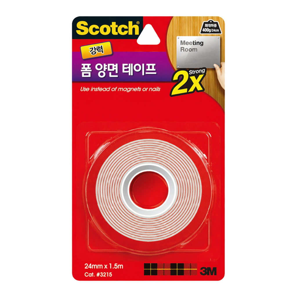 OFFICENEX 3M 스카치강력폼양면테이프 3215(24mmx1.5m)