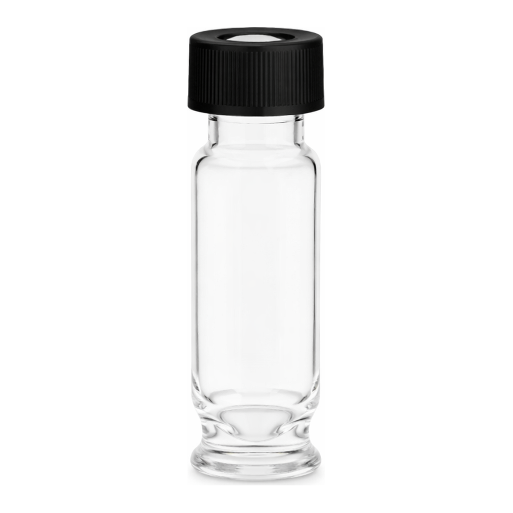 Waters LCGC Certified Clear Glass 12 x 32 mm Screw Neck Max Recovery Vial, with Cap and PTFE Septum, 1.5 mL Volume, 100/pk