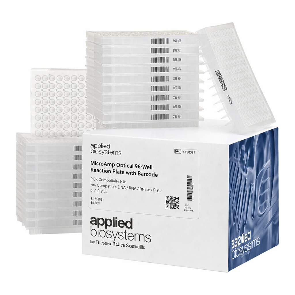 Thermo Fisher Scientific MicroAmp Optical 96-Well Reaction Plate with Barcode, 20 Plates