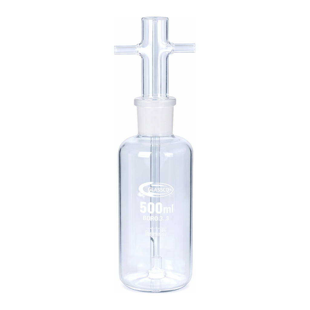 Daihan Science Basic Gas Washing Bottle, with or without Glass Filter Disc P2(40~90㎛), 250 & 50