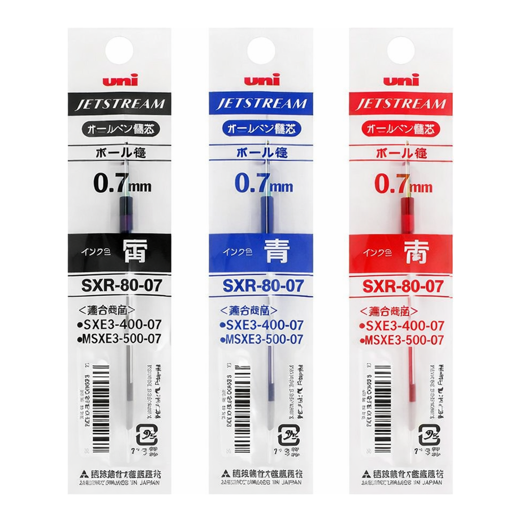 OFFICENEX 유니 제트스트림 다색용 리필 0.7 흑색 SXR-80-07