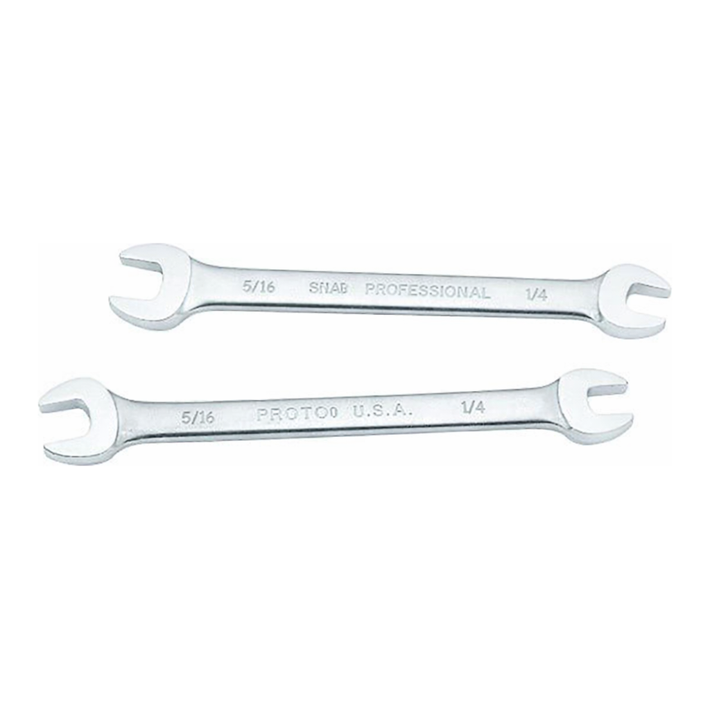 Restek Tool, Wrench, 1/4in X 5/16in Open End 2 Pack