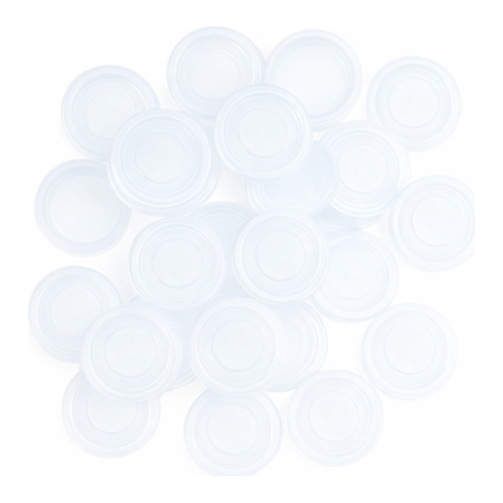 Restek Snap Top Vial Cap, 11mm Clear Polypropylene 10mil PTFE Pack of 1000