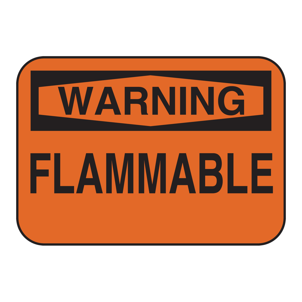 Brady Flammable sign