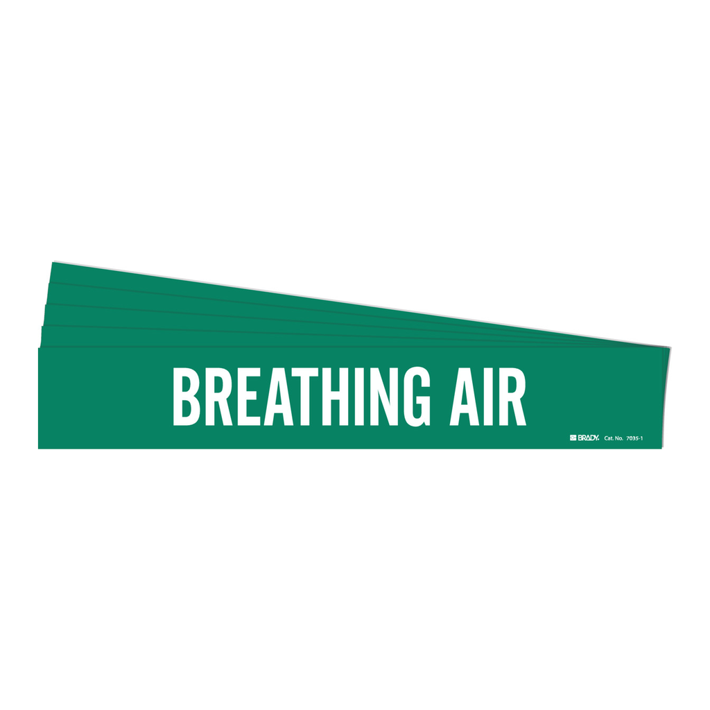 Brady BREATHING AIR Pipe Marker