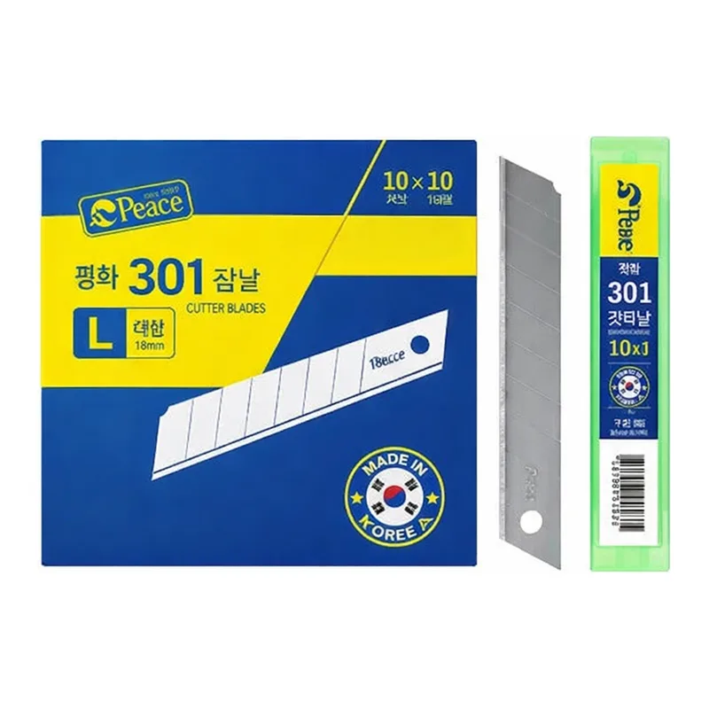 OFFICENEX 피스코리아 커터칼날 대(대, 10본입*10통/1갑)