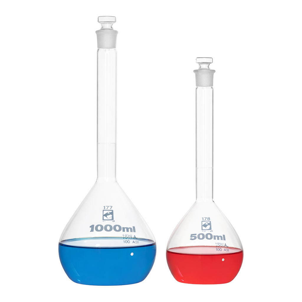 AS ONE Volumetric Flask (Full Flask·Super Grade) Glass, 메스플라스크(전량플라스크·슈퍼그레이드)