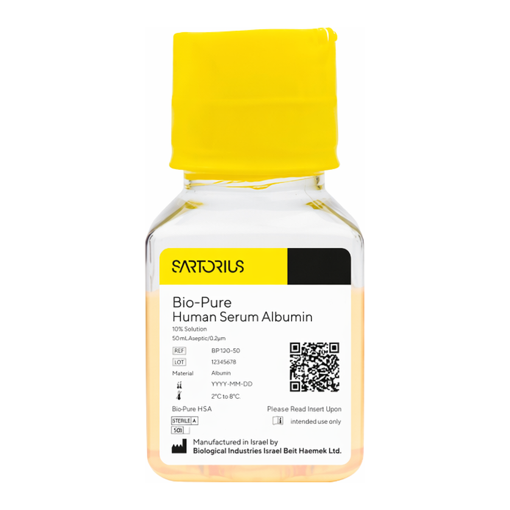 Sartorius Bio-Pure Human Serum Albumin (HSA), 10%, 20% Human Serum
