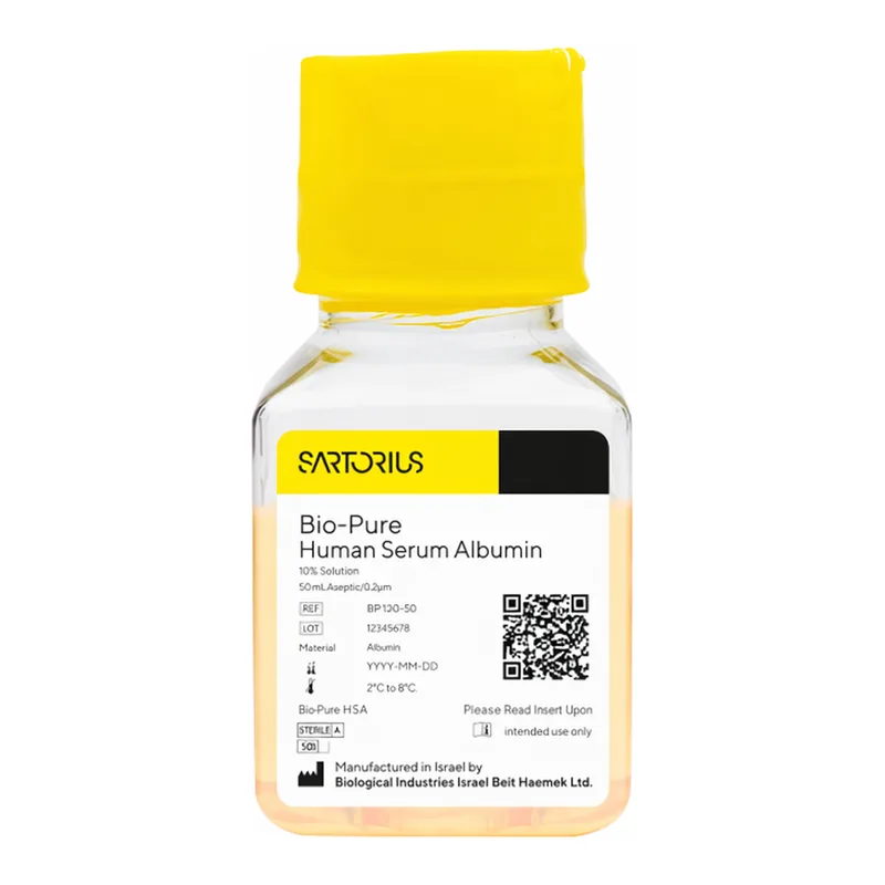 Sartorius Bio-Pure Human Serum Albumin (HSA), 10%, 20% Human Serum