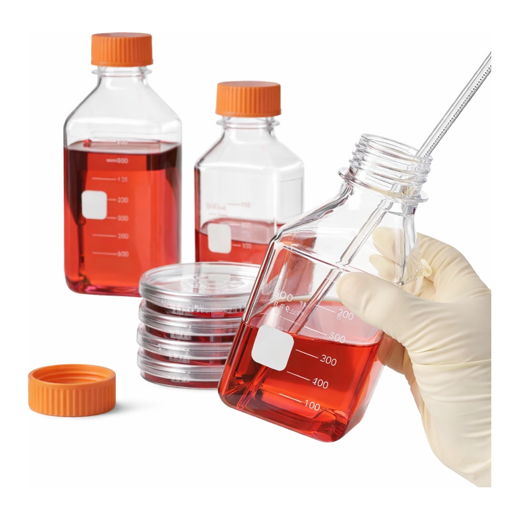 Thermo Fisher Scientific PYREX Square Media/Solution Bottles and Caps