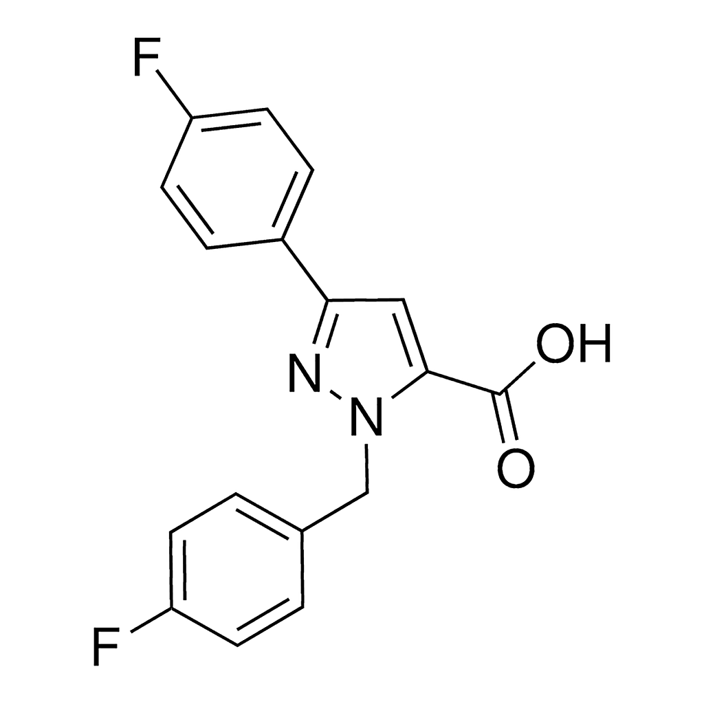 Merck 1-(4-Fluorobenzyl)-3-(4-fluorophenyl)-1H-pyrazole-5-carboxylic acid