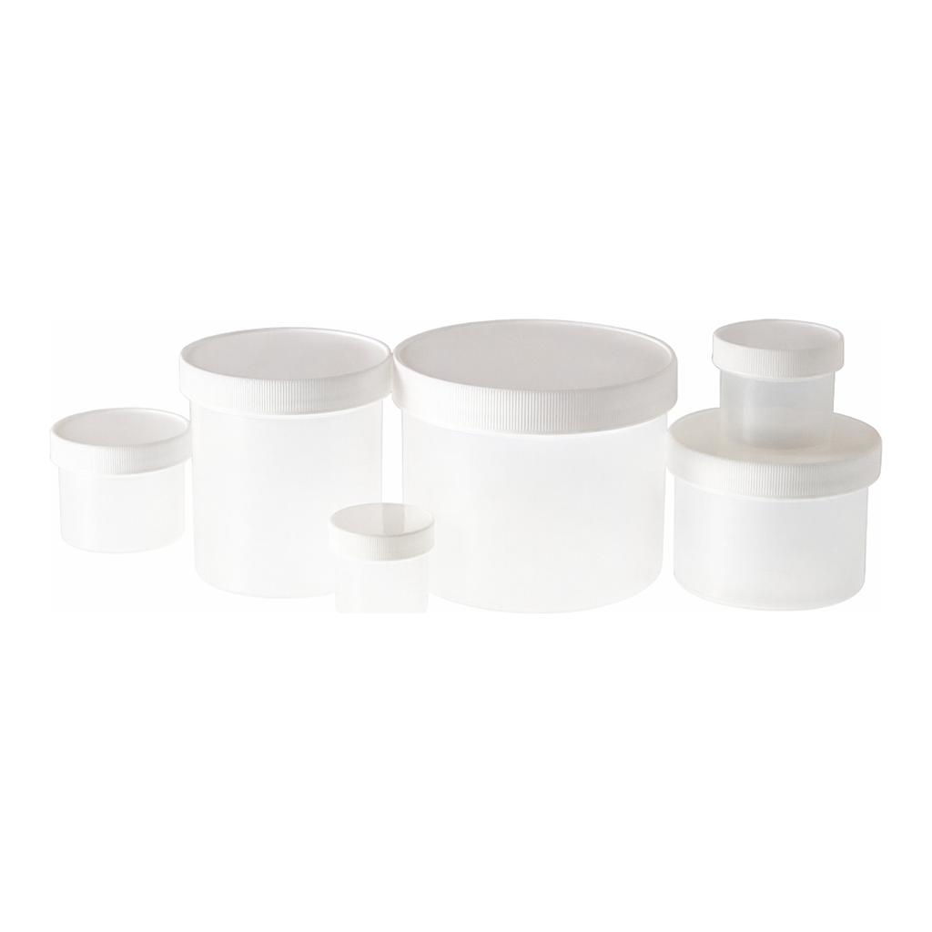 Thermo Fisher Scientific Natural Polypropylene Jars with White Polypropylene Unlined Cap