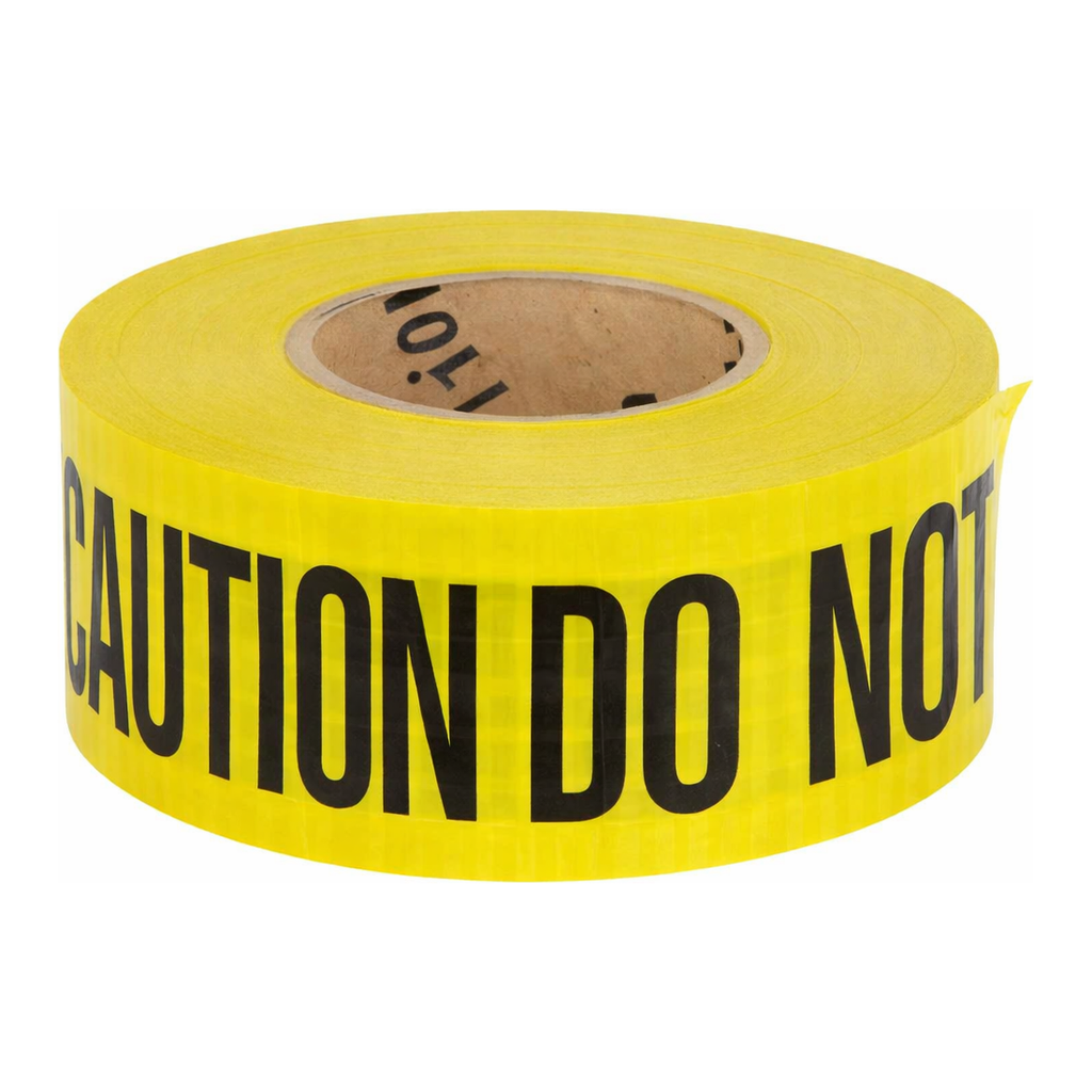 Brady Caution Reinforced Barricade Tape