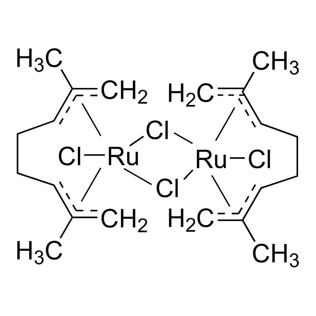 Merck Dichlorodi-mu-chlorobis[(1,2,3,6,7,8-eta-2,7-dimethyl-2,6-octadiene-1,8-diyl]diruthenium(IV)