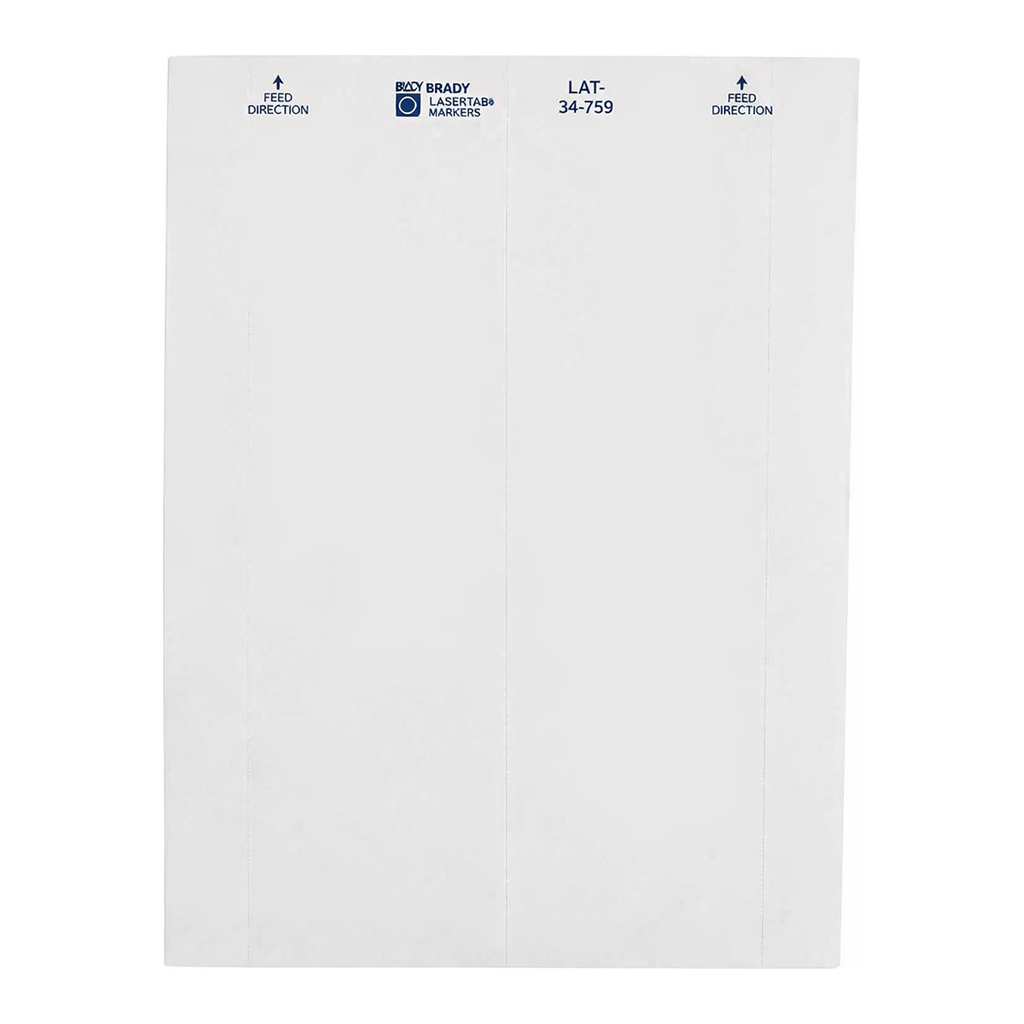 Brady LaserTab Paper Labels