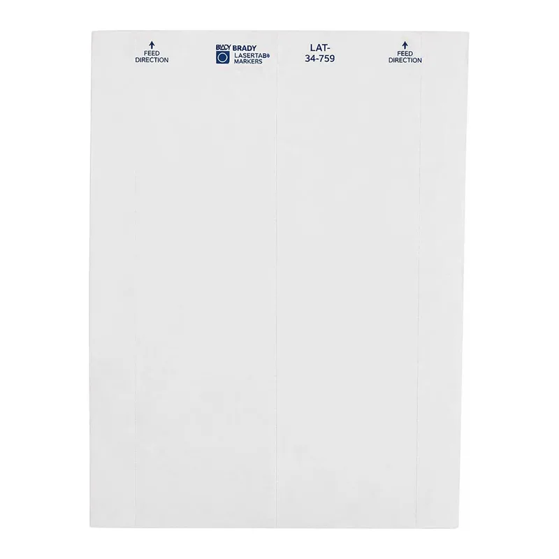 Brady LaserTab Paper Labels