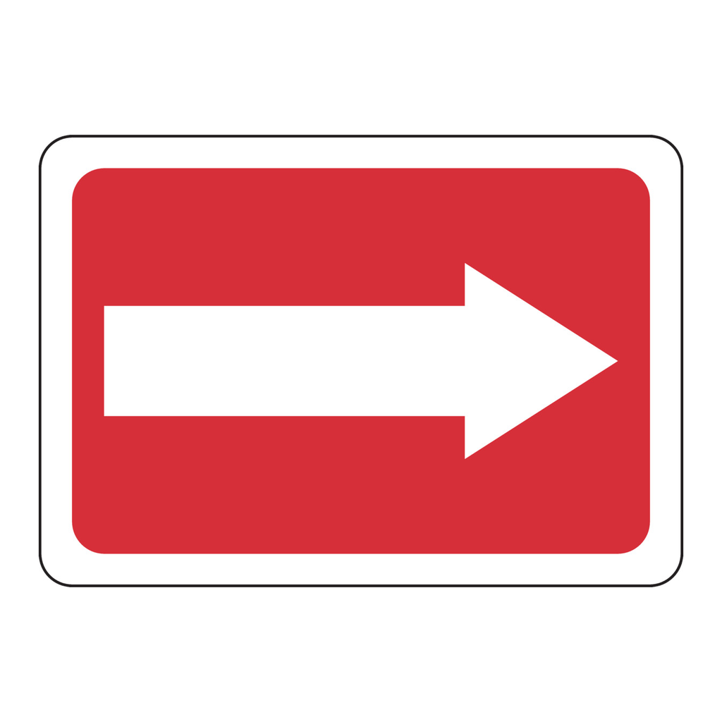 Brady Right Arrow Sign
