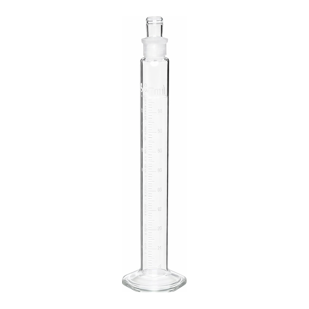 AS ONE Graduated Cylinder Glass(with Stopper·White GraduatIon)(Class A), 유전 메스실린더(CLASS A·PYREX®)(백색 눈금)
