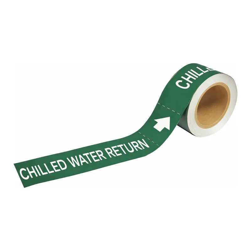 Brady CHILLED WATER RETURN Pipe Markers-To-Go