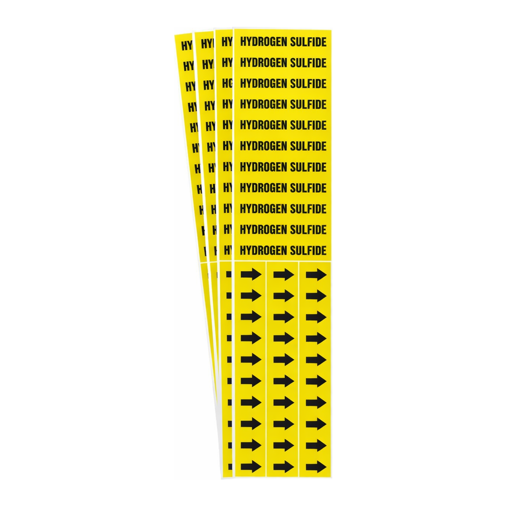 Brady HYDROGEN SULFIDE Pipe Marker