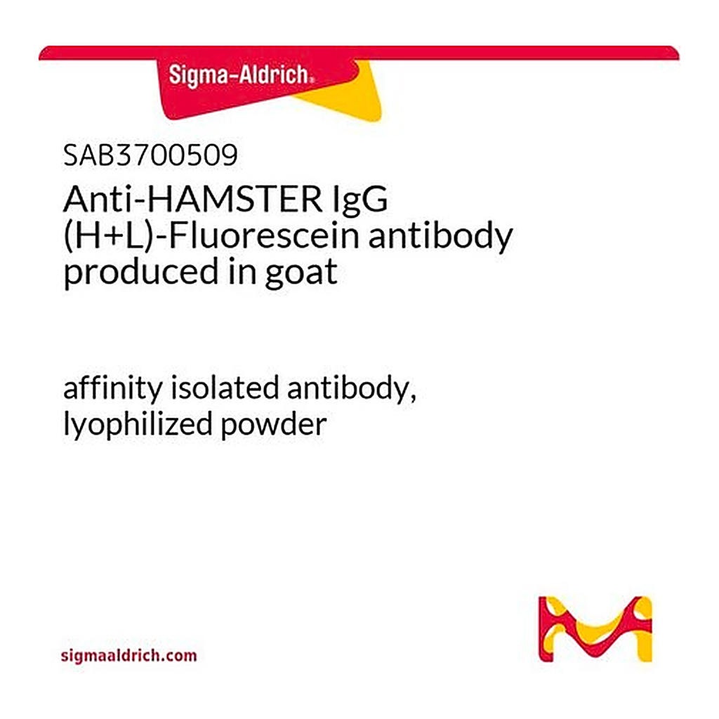 Merck Anti-HAMSTER IgG (H+L)-Fluorescein antibody produced in goat
