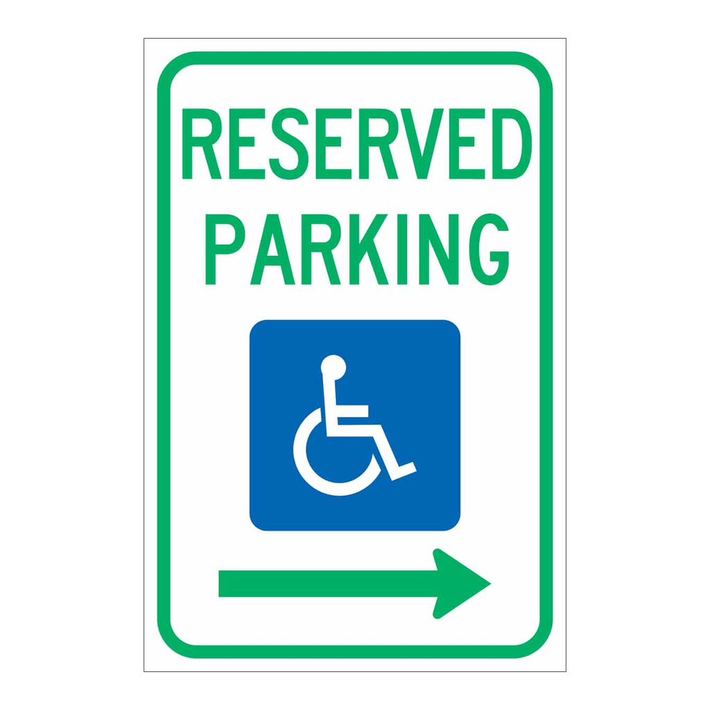 Brady Reserved Parking Sign