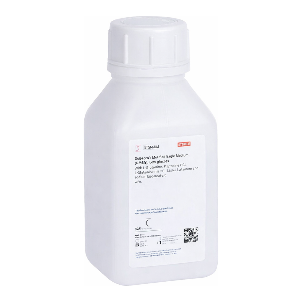 Himedia Dulbecco`s Modified Eagle Medium (DMEM), Low glucose w/ 1gm Glucose per litre, L-Glutamine and Sodium pyruvate w/o Sodium bicarbonate and Phenol red