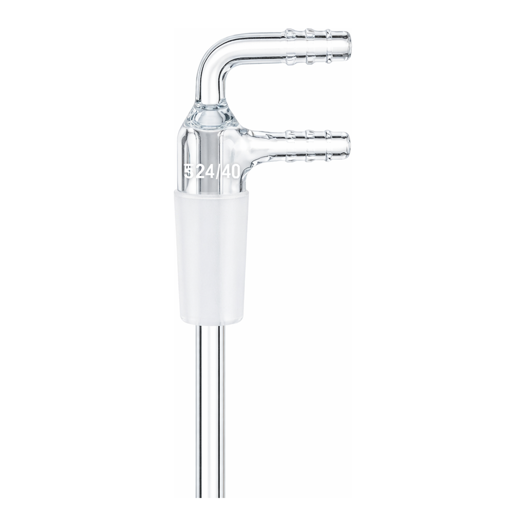 Daihan Science 2-way Gas inlet Adapter, with ASTM & DIN Joints, Φ7×h200mm, 이방 가스투입 어댑터