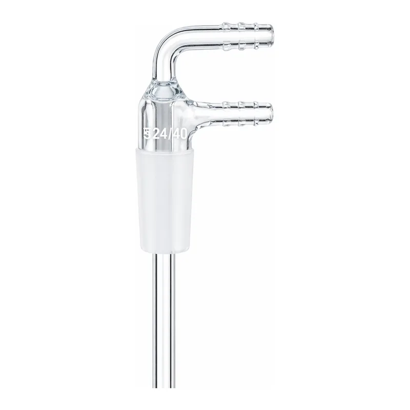 Daihan Science 2-way Gas inlet Adapter, with ASTM & DIN Joints, Φ7×h200mm, 이방 가스투입 어댑터