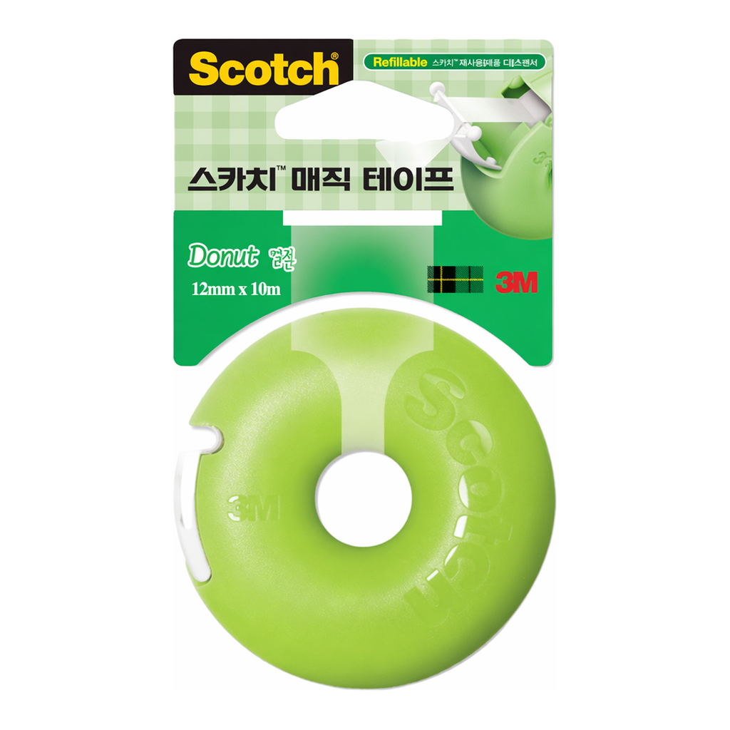 OFFICENEX 3M 스카치매직테이프 도넛멜론(12mmx10M)