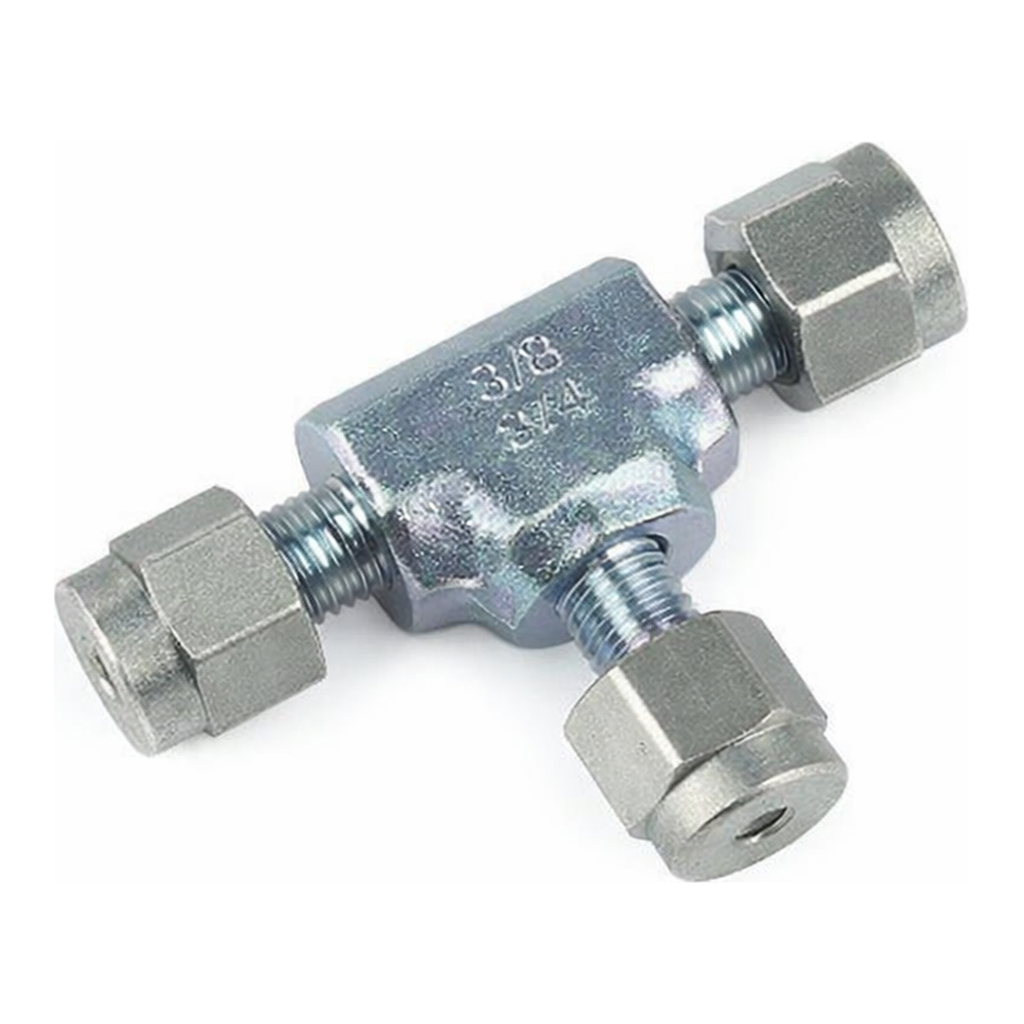 Restek Siltek Fittings, 1/16in Union Tee Swagelok# SS-100-3