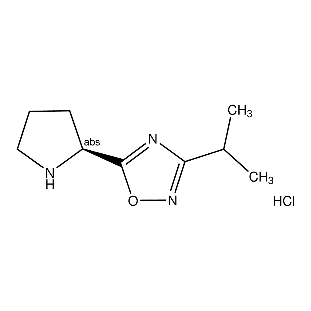 Merck 3-Isopropyl-5-[(2S)-2-pyrrolidinyl]-1,2,4-oxadiazole hydrochloride