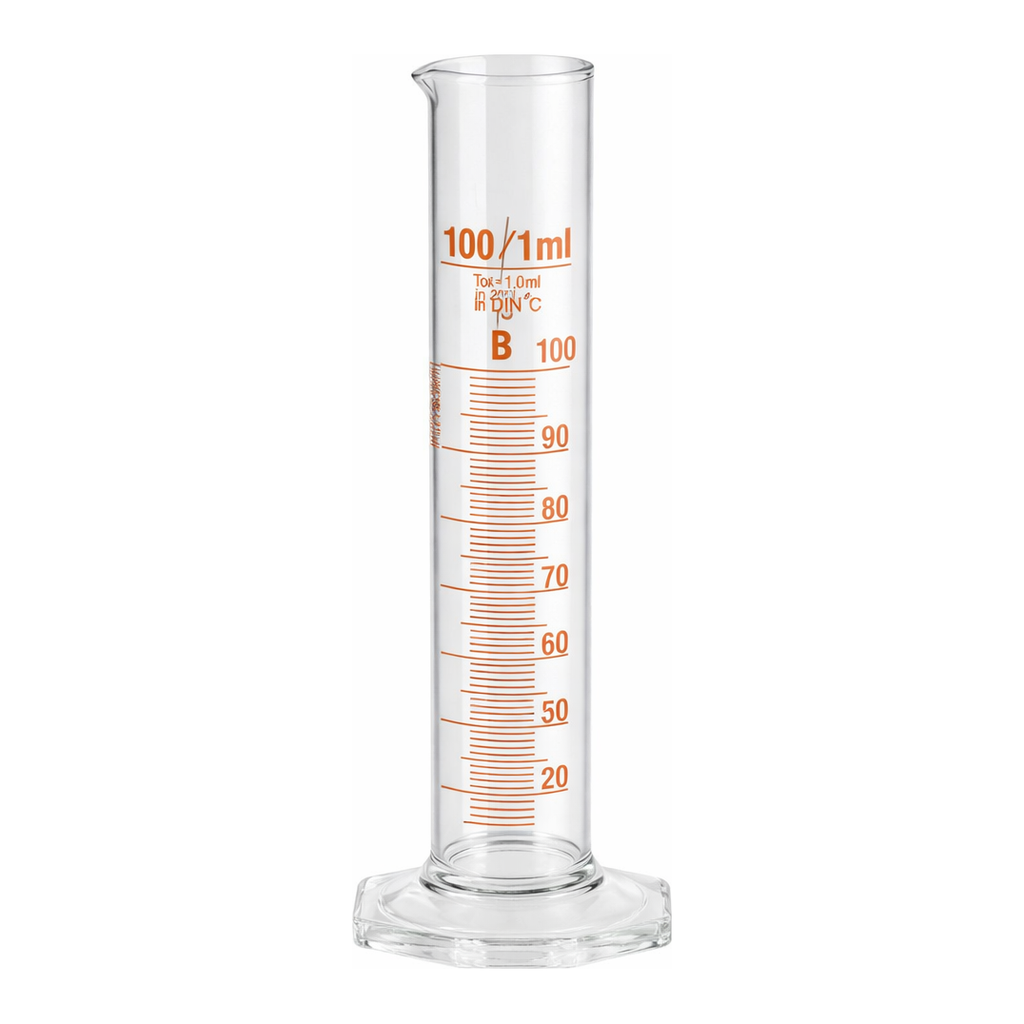 Graduated cylinders, glass