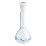 Volumetric flasks with ground joint, clear glass