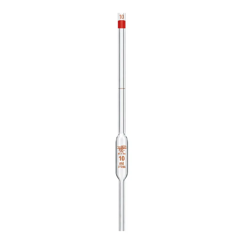 Volumetric pipettes, glass