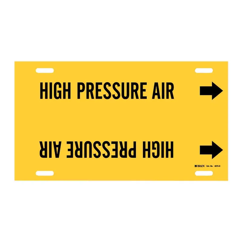 Brady HIGH PRESSURE AIR Snap-On Pipe Marker