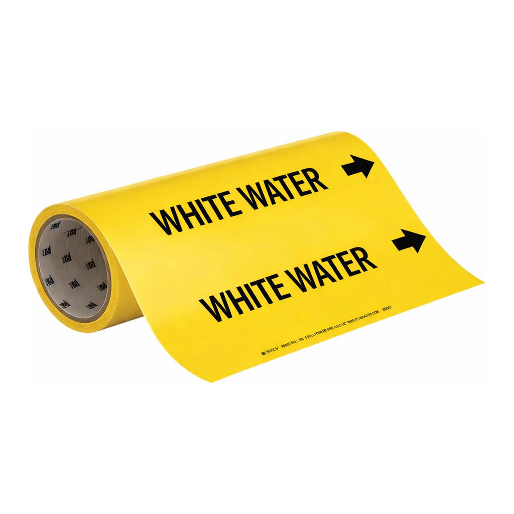Brady WHITE WATER Roll Form Pipe Marker