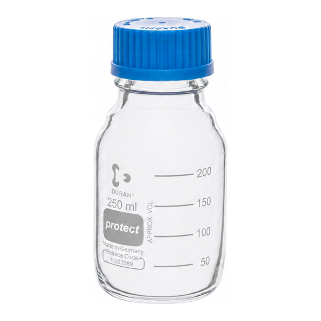 DURAN protect bottle GL45, 250ml, clear