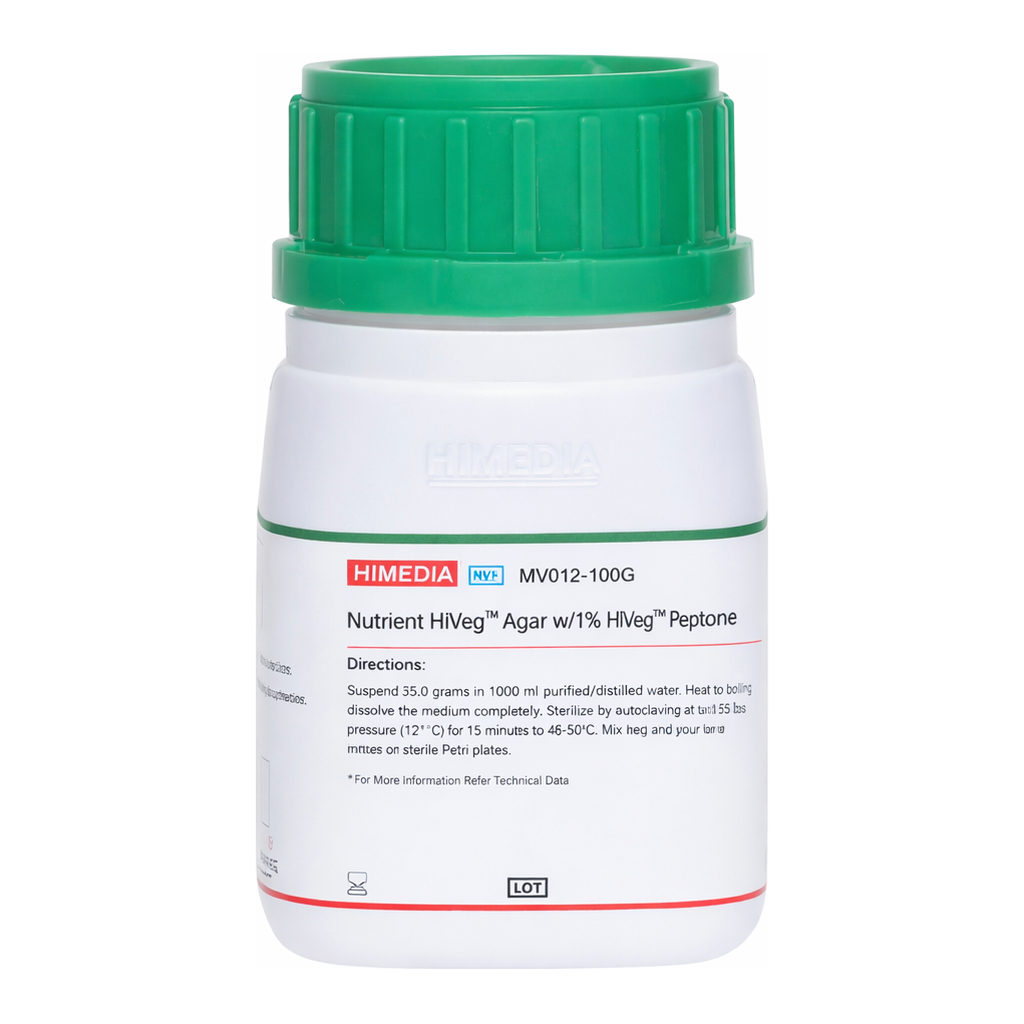 Himedia Nutrient HiVeg Agar w/ 1% HiVeg Peptone
