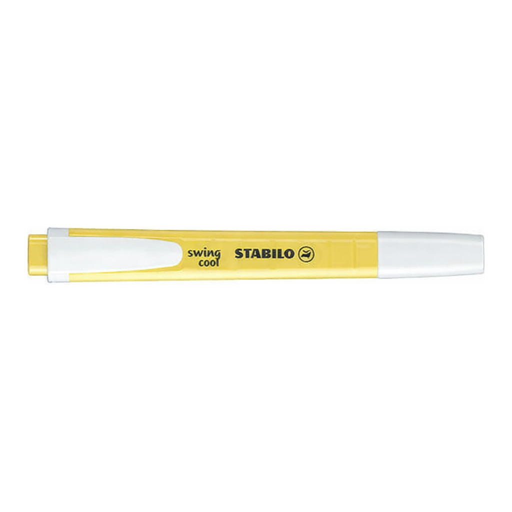 OFFICENEX 스타빌로 스윙쿨파스텔형광펜(4.0mm 밀키 옐로우)