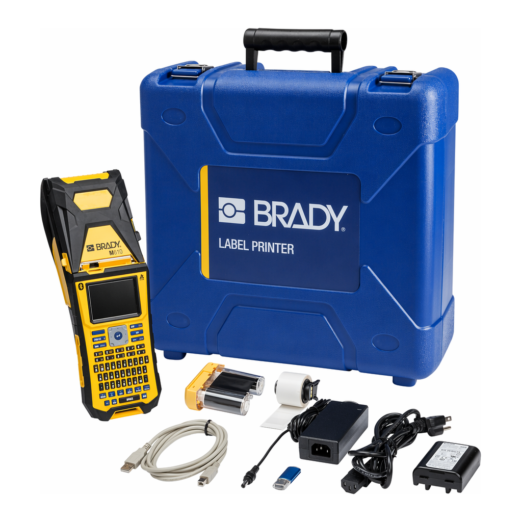 Brady Brady Portable Cable Label Printer M610 with Workstation Wire ID Software