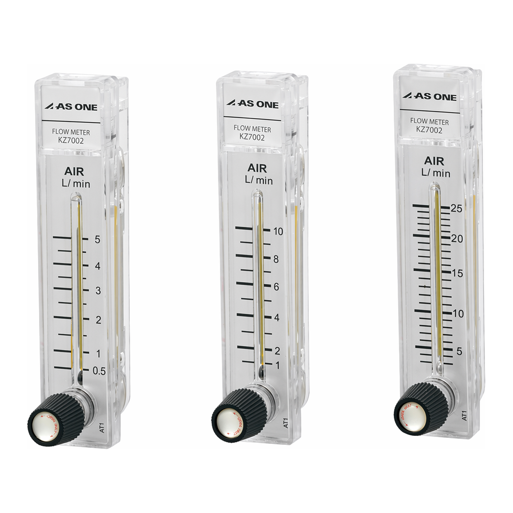 AS ONE Gas Flow Meter(PC made and with Valve), 가스 유량계(PC제·밸브 부속)