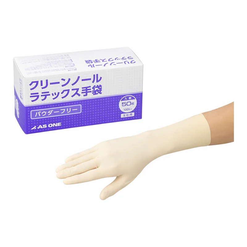 AS ONE CLEAN KNOLL Latex Gloves (Powder Free) L 50 Pairsand others