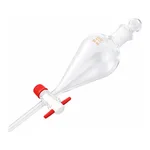 AS ONE Squibb Type Separatory Funnel with Teflon(R) Plug 50mLand others