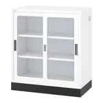 AS ONE Chemical-Resistant Double Sliding Storehouse (White Color) Glass Doorand others