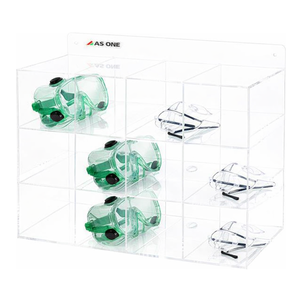 AS ONE Glasses Goggles Box 12 Rooms 425 x 210 x 350mm　GG-12