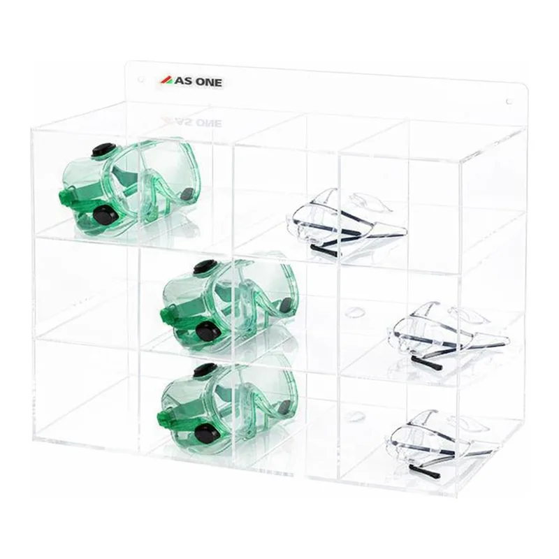 AS ONE Glasses Goggles Box 12 Rooms 425 x 210 x 350mm GG-12