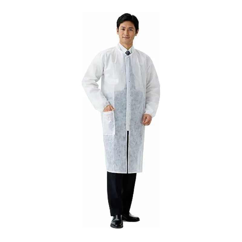 AS ONE Disposable Lab Coat For Men (Total Length About 106cm) 1 Pieceand others