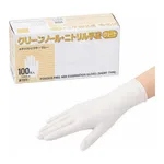 AS ONE CLEAN KNOLL Nitrile Short Gloves (Powder Free) White L 100 Piecesand others