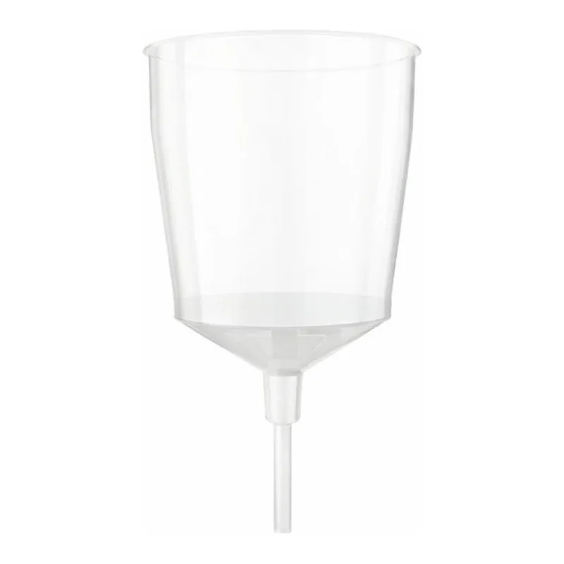Plastic Disposable Filter Funnel, Barrel Shape 대용량 일회용 플라스틱 필터 펀넬, 2L